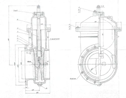 Brass wedge gate valve DN 150 PN 0,6 MPa ITSHL.491655.003 (532-01.007)