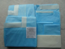 Disposable, sterile, non-woven fabric linen set for cardiac surgery "Larix"