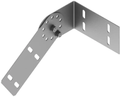Angle hinge connector SLUSUKTI 000, with overall dimensions from 100 mm to 175 mm, with metal thickness from 2,0 to 2,5 mm, st.
