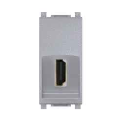 CADUCEUS ALING Experience HDMI flush mount socket type A-A, 1M, silver, ref. 74285.S