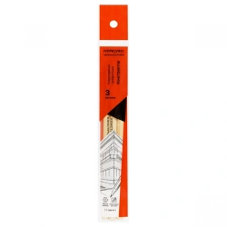Set of graphite pencils Krasin "Constructor", hexagonal, lacquered body, diameter 7,15mm, length 177mm, sharpened,