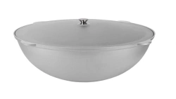 28L (uncoated) aluminium cast pilaf cauldron TM Kukmara, with aluminium lid
