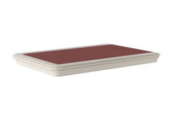 Straight table top (edge part) 1400*1200*100 with leather insert. TA202, item MN-TOP 1412E