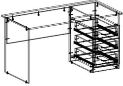 Desk for working cabinet TV-BSRK-5.20.01