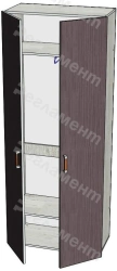 Wardrobe B2 300-2500x300-1200x900-3000mm(WxHxH)