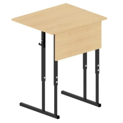 Single-seat student tables on metal frame type I with horizontal table top numbers 1, 2, 3, 4, 5, 5, 6, 7.