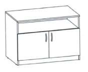 Cabinet for office equipment (Trade mark Alliance-C)