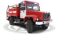 Fire tanker truck, modification 2322K7 based on GAZ-33088 chassis