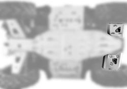 Front arm guards (5 part) for Polaris Sportsman 850 Touring/ 1000 Touring (2016-)