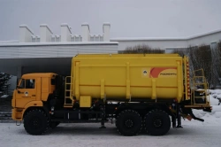 Mobile mixing and mediating unit USP-20K (on the basis of chassis KAMAZ-43118-50, KAMAZ-43118-A5)