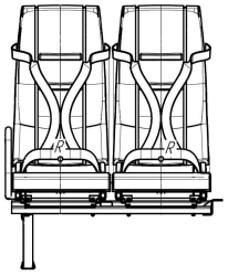 Passenger seat DS15.6840.010-PV03