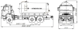 Methanol tanker ACN 4680A4-50 on chassis KAMAZ 65111-A5, 65111-50