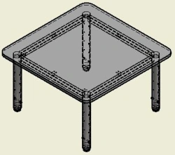 Children's preschool table TV-ASDU-2.2.01