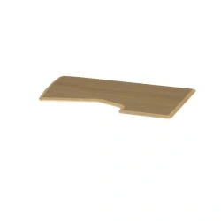 Ergonomic right-hand table top 160*90*2.5 "Comfort" K.654