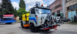 Multifunctional combined machine MKM-1904-01 "Cleaner" with mounted equipment