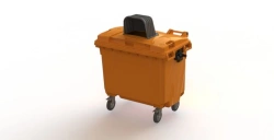Mobile waste bin 660l Art.25.C19.H (20.803.30.PE; 21.053.30.T)