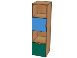 Shelving unit K-A2 from the set Andreika / SZh19