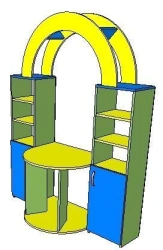 Shelving table "Shop" FN.MDU.01.38.00.00.00.00