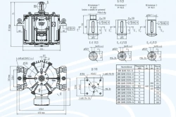 Vertical asynchronous explosion-proof electric motors of series DVVV 250 with power not more than 7,5 kW