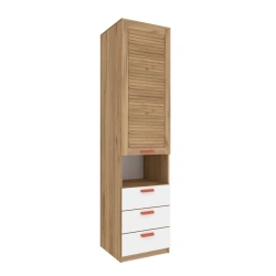 Oliver LD.524060.000 M Shelf front with drawers (set) (Golden Oak/White )