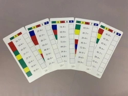 Handout cards for control cubes #12 "Multiplication and division".