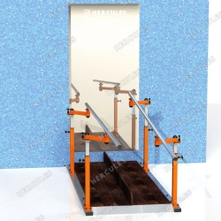 Bars for rehabilitation with mirror