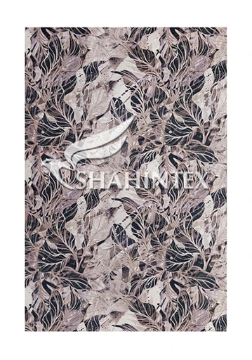 SHAHINTEX SILK PHOTOPRINT Rug "Brown Flora" 80x118 cm