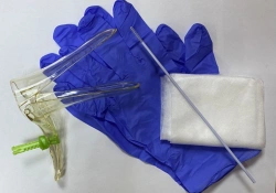 Set of gynaecological articles for taking cervical and vaginal secretions disposable sterile "Femina®" with mirror "Zolot