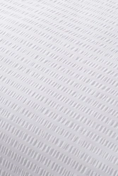 Cotton fabric plain weave calico "Mitkal" with trim "Corrugated" bleached, h.p.pl. 105 g / sq.m, width.220 cm, 100% cotton