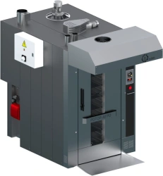 Rotary prefabricated baking ovens with gas liquid-fuel heating type ROTOR-AGRO