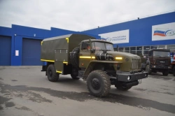Fuel pumping station, UZST brand, type 5880-00 on Ural 43206-1151-61, 43206-1151-71 chassis.