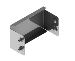 End cap ONL Z 000x00, with overall dimensions from 100x40 mm to 600x200 mm, 1.2 mm thick, hot-dip galvanised steel.