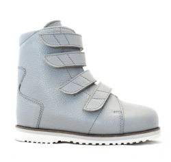 Complex orthopaedic footwear on the preserved limb and on the prosthesis with insulated lining, children's footwear