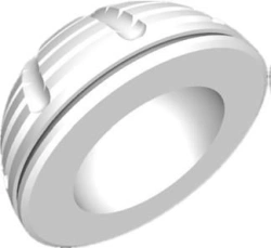 STM cemented acetabular component, low-profile, diameter 32 mm, size 62