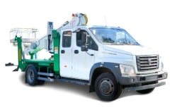 Vehicles equipped with lifts with working platforms type 3010 mod. 3010KP, based on chassis and T/C Gazelle NN, mod. C42R92 pro