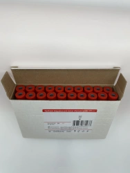 Vacuum tubes for blood sampling with accelerator (activator-silica) coagulation with transformer-adapter. Size 13