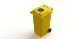 Mobile dustbin 240l Art.24.C29.V/1 (20.802.20.PE; 21.052.20.V/1)
