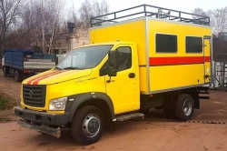 Means of transport for servicing oil and gas wells type 47122, modification 47122E on the basis of GAZ C41R16 chassis