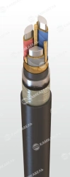Power cable with aluminium conductors with paper insulation impregnated with non-flowing composition for voltage 6, 10 kV of CAA