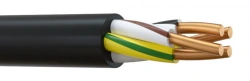 Power cable, not spreading combustion, with reduced smoke and gas emission and low toxicity of combustion products.