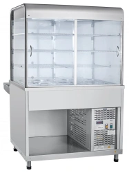 Refrigerated high-temperature display counter with neutral cabinet ???(?)-70??-?-02-?? (kashir.)