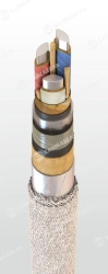 Power cable with aluminium conductors with paper insulation impregnated with viscous or non-flowing composition for voltage 6, 1