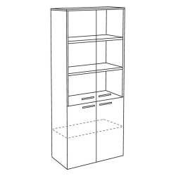 Wooden office cupboard. Project SHOD-02.