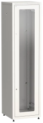 LE35-33U66-GM ITK Cupboard LINEA E 33U 600x600mm doors 2pc glass and metal grey.