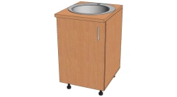 Table with recessed sink. Model: SMU