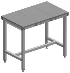 Chopping table, open (polypropylene) 1200x700x900 mm