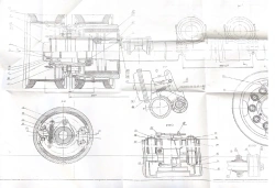 Suspension spring unit 324013-2410002 7000 kg load on the unit, track 1840 mm, gable-type track