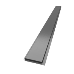 Linear metal panel "Yar'panel" -X - medium (190 x 2 470 mm) - Grey graphite matt -0,45 mm