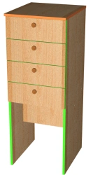 Cupboard for reading forms