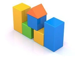 Blow-moulded "Cubes" - 8 (in net)